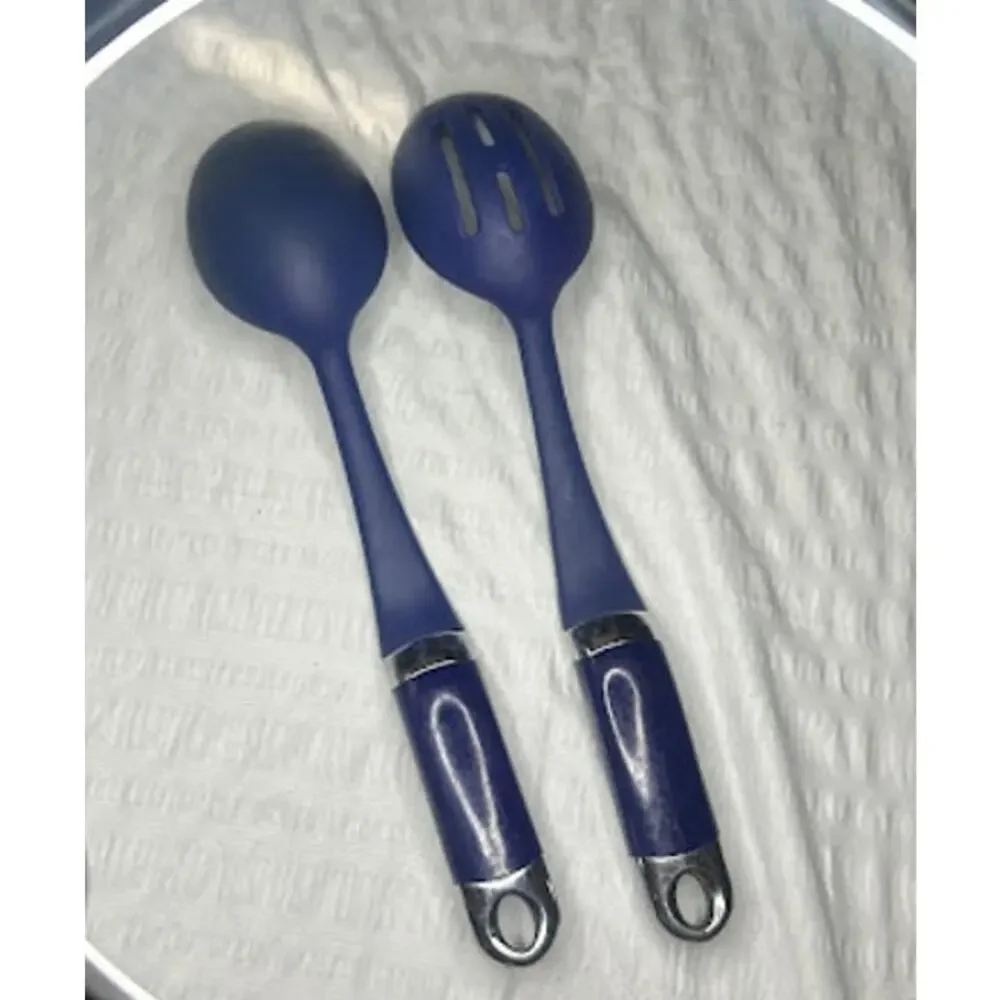 2 Kitchenaid Silicone Cobalt Blue SPOONS